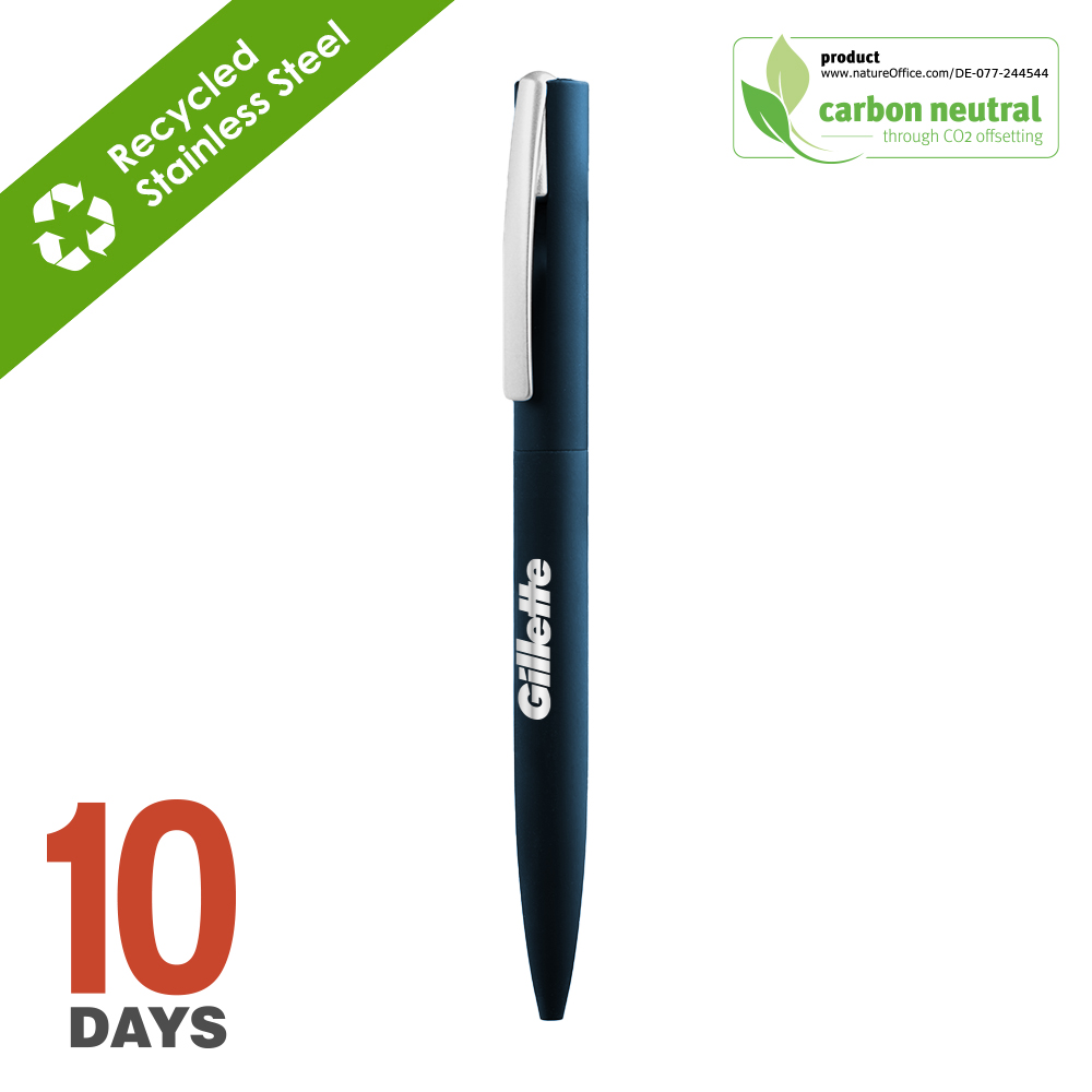 BND182 Lyd, twist metal ball pen BLUE STOCK