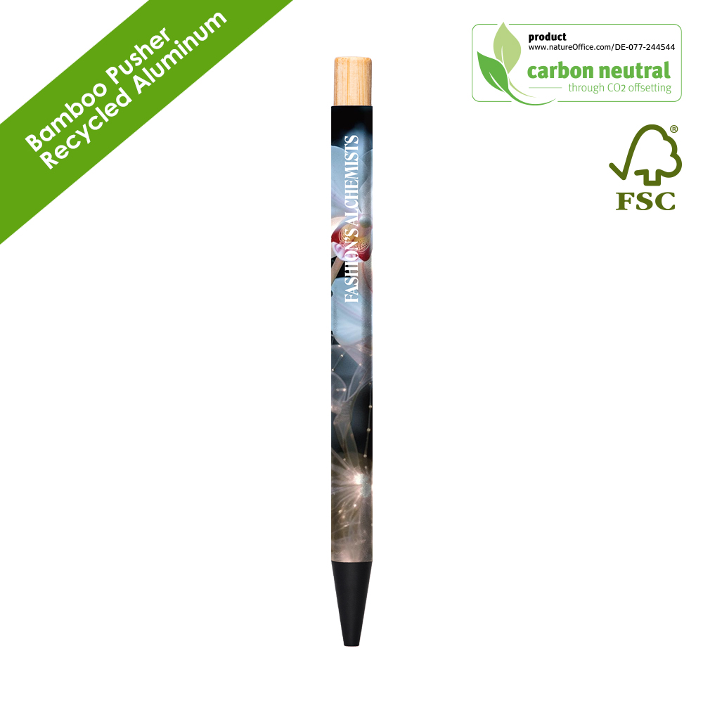 BND188AB NoClip Recyled Aluminum and bamboo pen