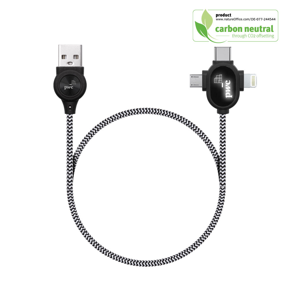 BND218 LipaNoi, 3 in 1 charging and data cables
