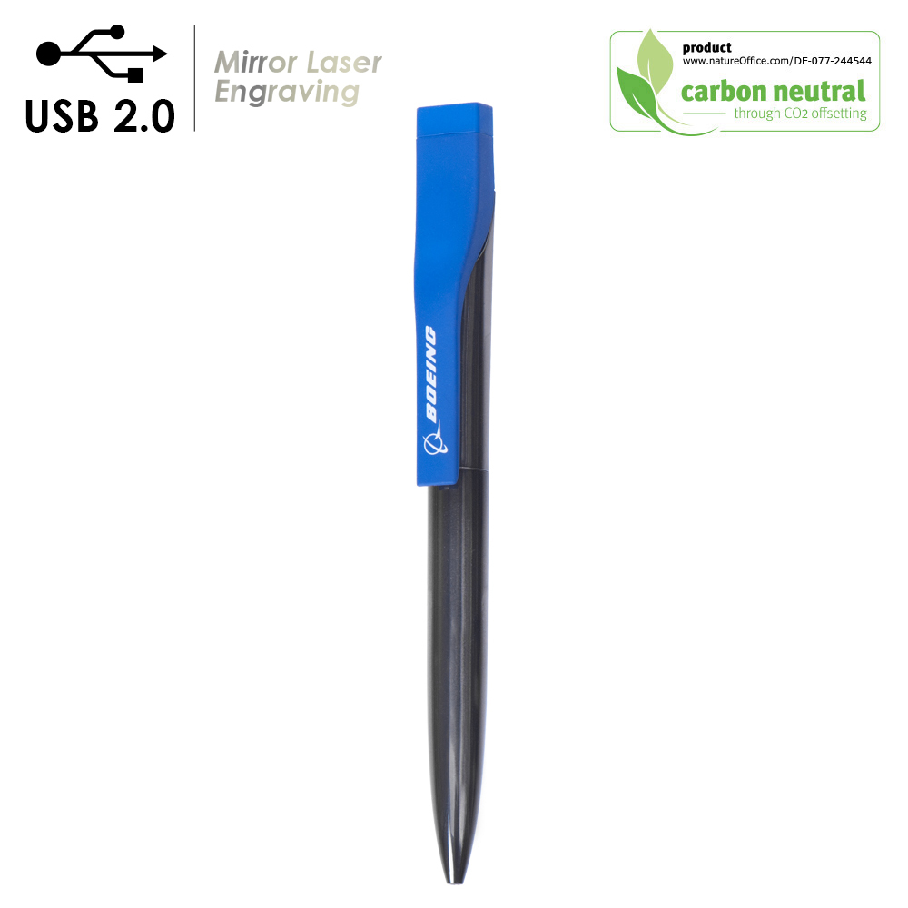 BND52 Wave 2in1 metal USB2.0 memory & ball pen