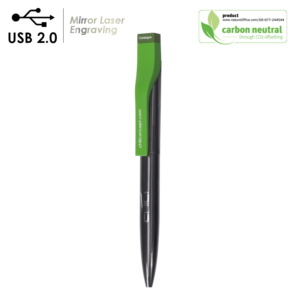 BND52 Wave 2in1 metal USB2.0 memory & ball pen