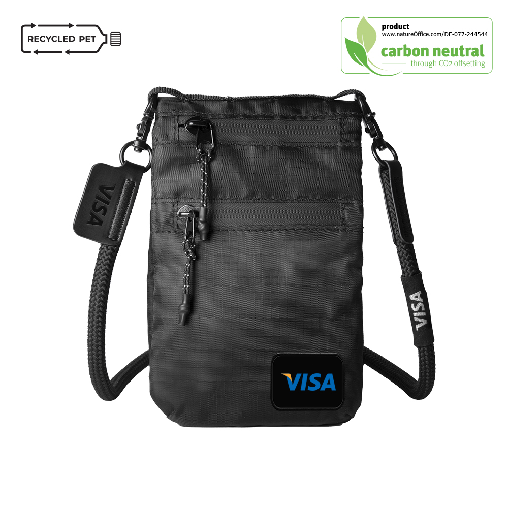 BND982 RPET PHONE & DAILY ESSENTIALS SACOCHE 0.6L