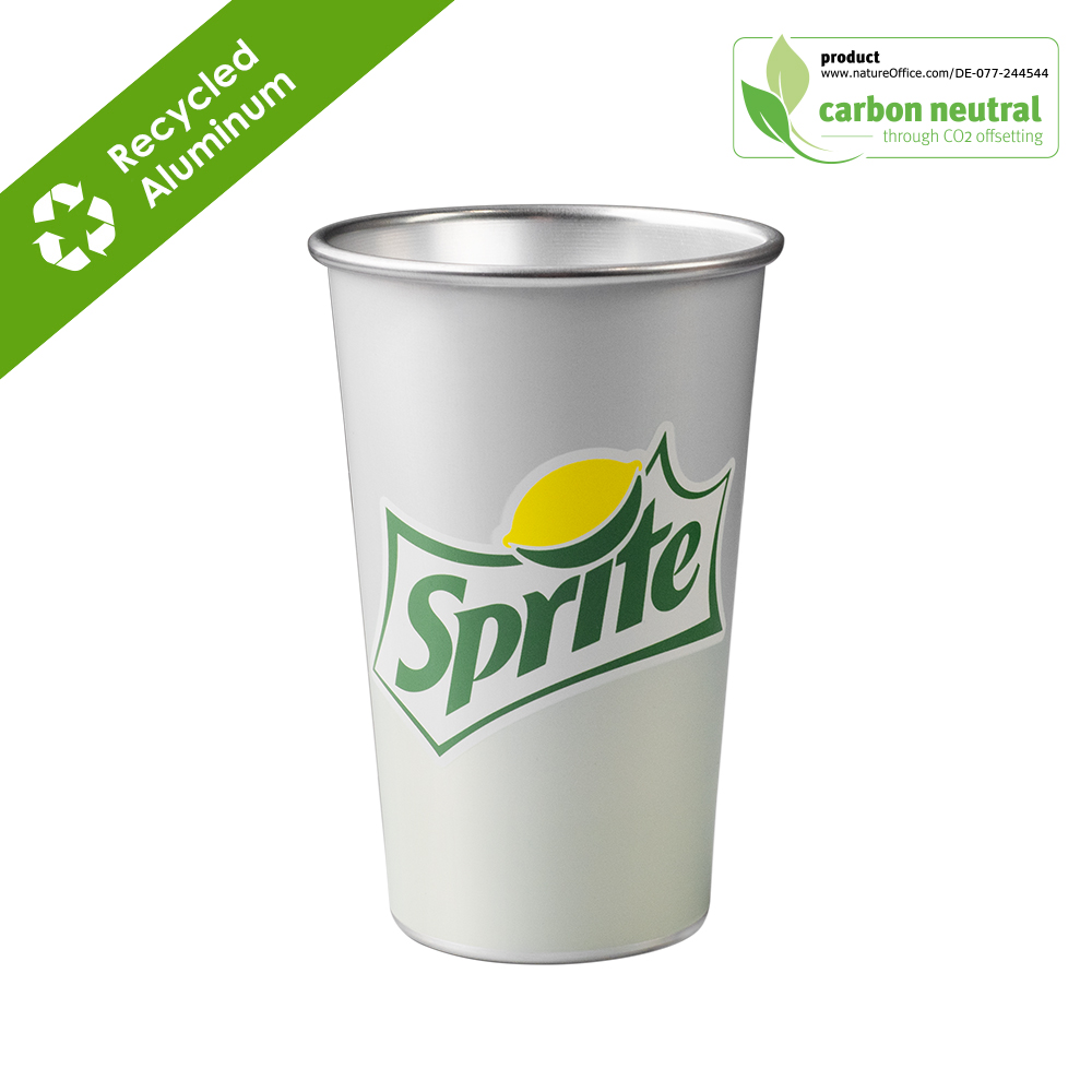 BND885M KOP Recycled aluminum Eco cup 450ml/15oz