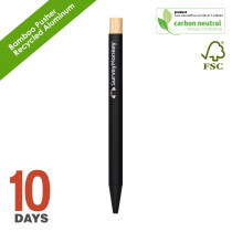 BND188AB NoClip Recycled alu pen bamboo pusher ST
