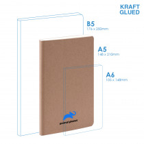 BND714 Medium Notebook | KRAFT SOFT Cover | Glued
