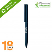 BND78XL Sari twist metal pen STOCK BLU RUBBER