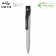 BND52 Wave 2in1 metal USB2.0 memory & ball pen