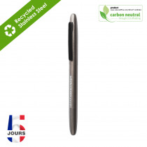 BND183 RETRO twist metal ball pen Silver stock FR