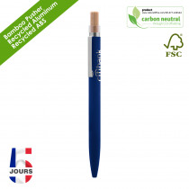 BND184 BAAM Recyled Aluminum pen Blue Stock FR