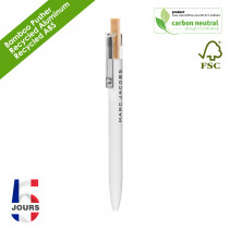 BND185 AAARR Recyled Alu ball pen White Matt FR