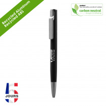 BND191 AIIE Recyled Alu ball pen black rubber FR