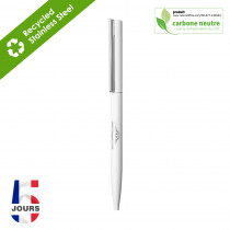 BND78 Sari THIN  ballpen White Matt STOCK FRANCE