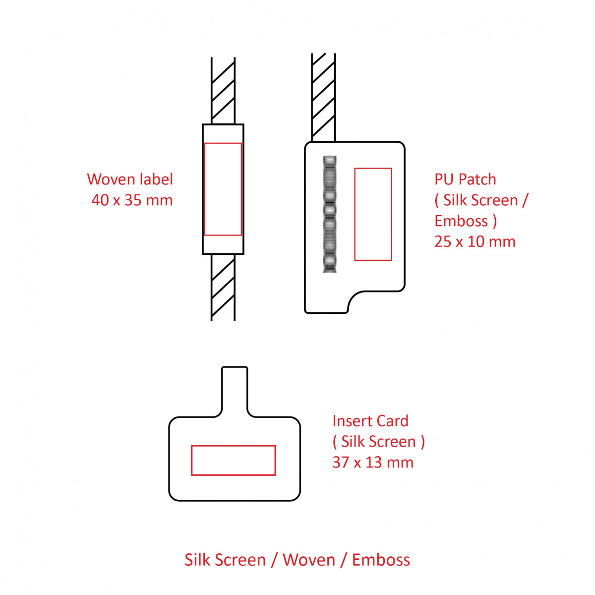 BND999 WEI Phone strap with insert Card - Made To Order